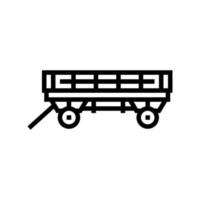 wagenfarmlinie symbol vektorillustration vektor