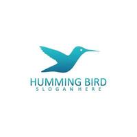 humming bird logotyp vektor