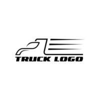 LKW-Silhouette abstrakte Logo-Vorlage Vektor-Illustration vektor