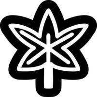 Marihuana-Blatt-Symbol vektor