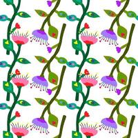 abstrakt tropisk blomma seamless mönster. dekoration botanisk blommig tapet. vektor