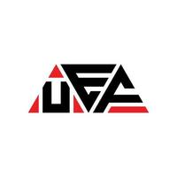 UEF-Dreieck-Buchstaben-Logo-Design mit Dreiecksform. UEF-Dreieck-Logo-Design-Monogramm. Uef-Dreieck-Vektor-Logo-Vorlage mit roter Farbe. dreieckiges uef-logo einfaches, elegantes und luxuriöses logo. uef vektor