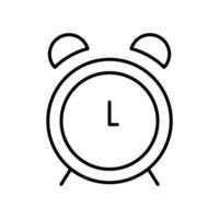 larmikon. ikon relaterad till tid. linje ikon stil. enkel design redigerbar vektor