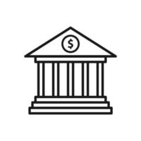 Bank Illustration Vektor Logo Vorlage