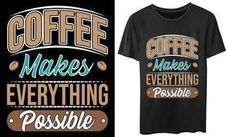 Kaffee-Liebhaber-T-Shirt-Design vektor