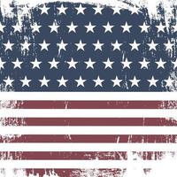 amerikanska grunge flaggan. en amerikansk grunge flagga för en bakgrund av en affisch. vektor
