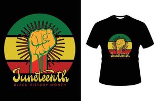 juneteenth t-shirt design vektor