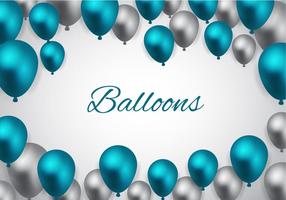 Kostenlose Blue Balloons Vector
