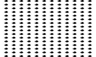 Piranha-Fisch-Motivmuster. Dekoration für Mode, Interieur, Exterieur, Teppich, Textil, Kleidungsstück, Stoff, Seide, Fliesen, Kunststoff, Papier, Verpackung, Tapete, Kissen, Sofa und Hintergrund. Vektor
