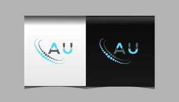 au letter logotyp kreativ design. au unik design. vektor