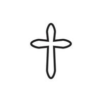 Religionskreuz Symbol Folge 10 vektor