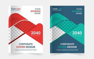 Corporate Book Cover Design-Vorlage a4 oder kann für Jahresbericht, Magazin, Flyer, Poster, Banner, Portfolio, Firmenprofil, Website, Broschüren-Cover-Design verwendet werden vektor