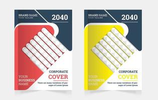 professionelle Corporate Book Cover Design-Vorlage a4 oder kann für Jahresbericht, Magazin, Flyer, Poster, Banner, Portfolio, Firmenprofil, Website, Broschüren-Cover-Design verwendet werden vektor