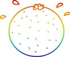 regenbogenverlaufslinie zeichnung cartoon orange vektor