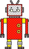 Cartoon-Roboter im Comic-Stil vektor