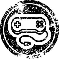 Konsolenspiel-Controller-Symbol in Not vektor