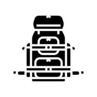 Camp-Pack-Glyphen-Symbol-Vektor-Illustration vektor