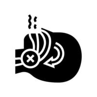 Schlafapnoe-Glyphen-Symbol-Vektor-Illustration vektor