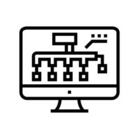 HVAC-Layout-Designlinie Symbol-Vektor-Illustration vektor