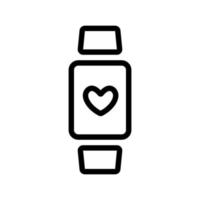 Smartwatch-Symbolvektor. isolierte kontursymbolillustration vektor