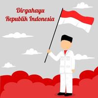 Illustration der indonesischen Unabhängigkeitsfeier vektor