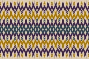 ikat ethnisches nahtloses muster traditionell. gestreifter aztekischer Stil. Design für Hintergrund, Tapete, Vektorillustration, Textil, Stoff, Kleidung, Batik, Teppich, Stickerei. vektor