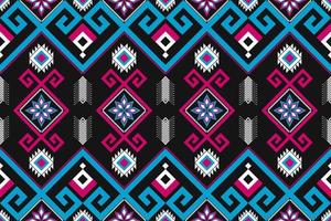 abstrakte ethnische Musterkunst. nahtloses muster in stammes-, volksstickerei und mexikanischem stil. geometrisch gestreift. Design für Hintergrund, Tapete, Vektorillustration, Stoff, Kleidung, Teppich. vektor