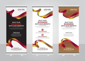 Corporate Business Roll-Up-Banner-Design vektor