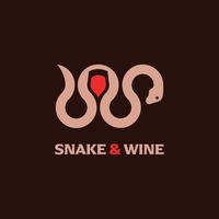 Schlangenwein-Logo vektor