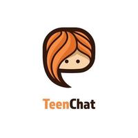 Teen-Chat-Logo vektor