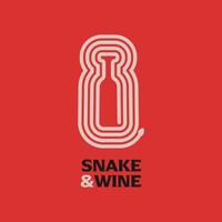 snake wine logotyp del 3 vektor