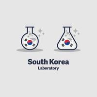 Sydkoreas labbikoner vektor