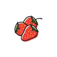 Erdbeer-Icon-Design vektor