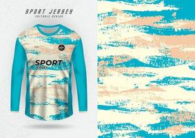 Hintergrundvorlage für Sporttrikots, Hemden, Laufshirts, hellblaue und hellbraune Streifen. vektor