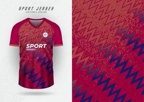 hintergrundmodell für sporttrikots, trikots, laufshirts, zickzackdesigns für sublimation. vektor