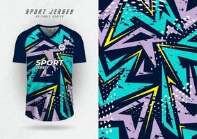 Hintergrundmodell für Sporttrikots, Trikots, Laufshirts, Puzzle-Designs für die Sublimation. vektor