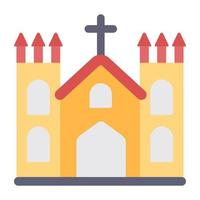 ikonen för kyrkan, redigerbar vektor