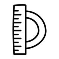 Linealsymbol, Vektordesign des Geometriewerkzeugs vektor