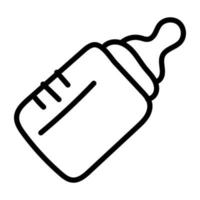 Symbol für Babyflasche, editierbarer Vektor