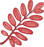 blatt pflanze baum buntes zeichnungsillustrationssymbol vektor