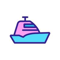 Yacht-Icon-Vektor. isolierte kontursymbolillustration vektor