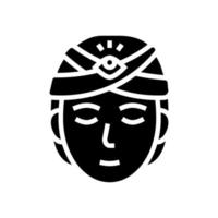 Weissagung astrologische Glyphen-Symbol-Vektor-Illustration vektor