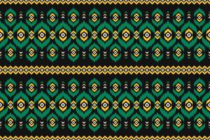 matta etnisk mönster konst. ikat seamless mönster i tribal. amerikansk, mexikansk stil. design för bakgrund, tapeter, vektorillustration, tyg, kläder, matta, textil, batik, broderi. vektor
