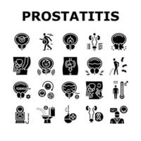 Sammlungsikonen der Prostatitis-Krankheit stellten Vektor ein