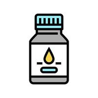 Farbsymbol-Vektorillustration für die pharmazeutische Produktion von Sirup vektor