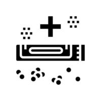 medizinisches Medikament Homöopathie Glyph Symbol Vektor Illustration
