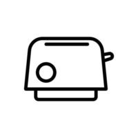 automatische toaster symbol vektor umriss illustration