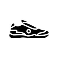 Männer Tennisschuh Glyphe Symbol Vektor Illustration