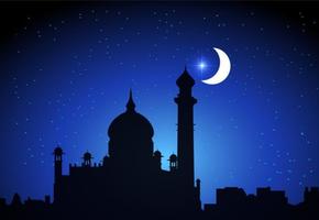 Gratis arabiska nätter vektor bakgrund