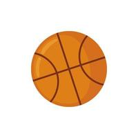 Basketball-Symbol im flachen Stil isoliert auf weißem Hintergrund. Vektor-Illustration.